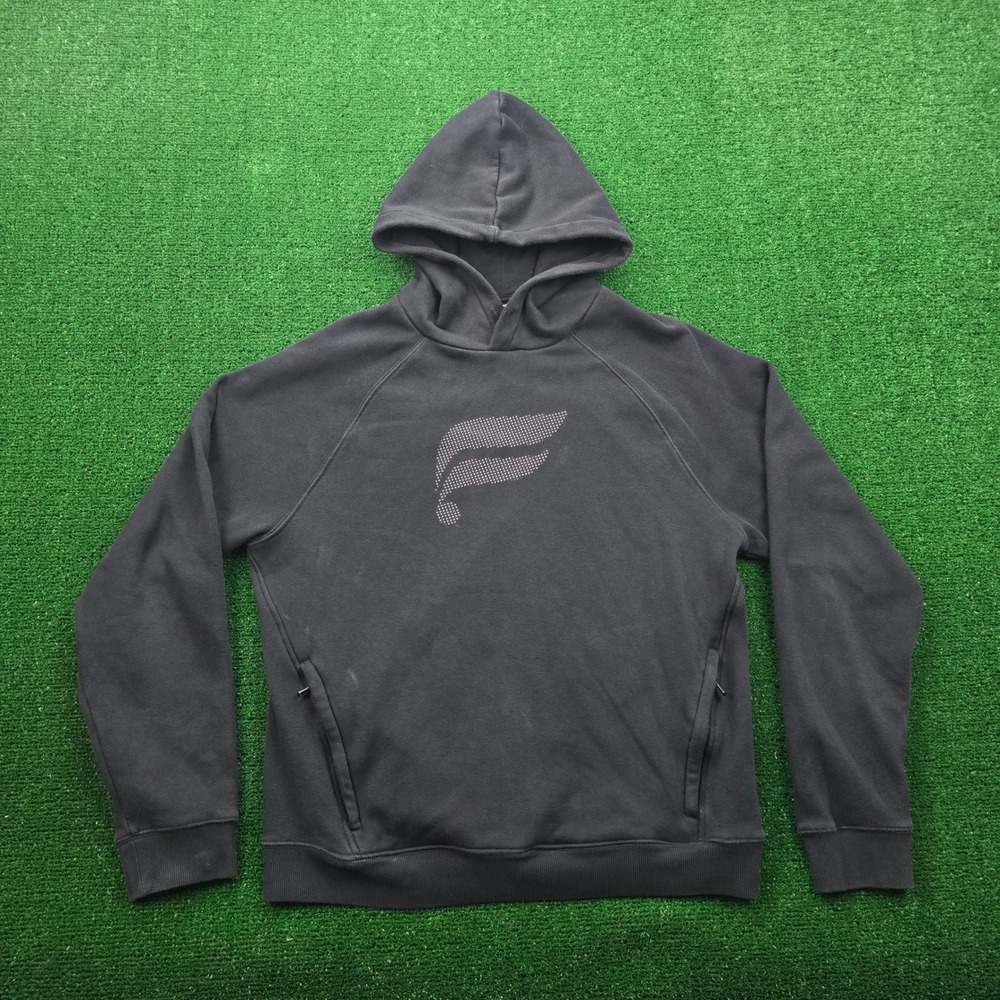 Fabletics Hoodie Sweatshirt Mens‎ Medium Black Long Sleeve Pullover Athletic